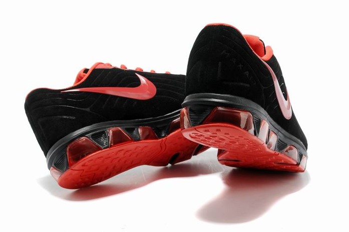 Nike Air Max 2015 Chaussures Hommes fourrure rouge sur la vente Noir Rouge (3)